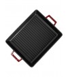 LAVA DÖKÜM METAL KULPLU TAVA 26X32 BORDO